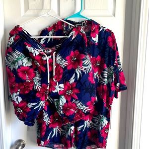 NWT. Mens jogal brand Hawaiian shirt with shirts. XL